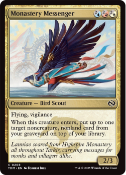 Monastery Messenger : 0208 TARKIR: DRAGONSTORM - single card from Magic the Gathering