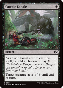 Caustic Exhale : 0074 TARKIR: DRAGONSTORM - single card from Magic the Gathering