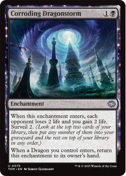 Corroding Dragonstorm : 0075 TARKIR: DRAGONSTORM - single card from Magic the Gathering