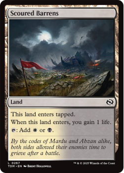 Scoured Barrens : 0267 TARKIR: DRAGONSTORM - single card from Magic the Gathering