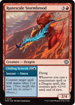 Runescale Stormbrood : 0221 TARKIR: DRAGONSTORM - single card from Magic the Gathering