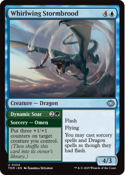 Whirlwing Stormbrood : 0234 TARKIR: DRAGONSTORM - single card from Magic the Gathering