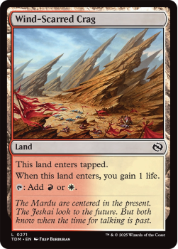 Wind-Scarred Crag : 0271 TARKIR: DRAGONSTORM - single card from Magic the Gathering