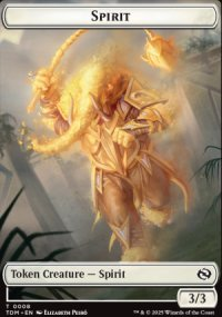 Spirit (0008) // Spirit (0009) TOKEN : TARKIR: DRAGONSTORM - Magic the Gathering Single Card