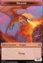 Dragon (0011) // Warrior (0013) TOKEN : TARKIR: DRAGONSTORM - Magic the Gathering Single Card