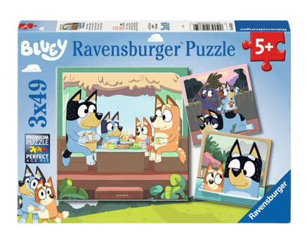Bluey Puzzle 3x49 Pieces