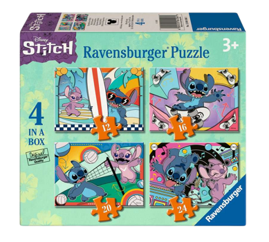 Disney Stitch 4 in a Box Puzzle