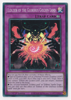 Eldlixir of the Glorious Golden Land (Super Rare) single card from Yu-Gi-Oh!