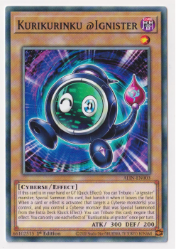 Kurikurinku @Ignister (Common) single card from Yu-Gi-Oh!