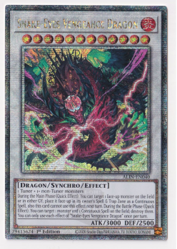 Snake-Eyes Vengeance Dragon (Quarter Century Secret Rare) single card from Yu-Gi-Oh!