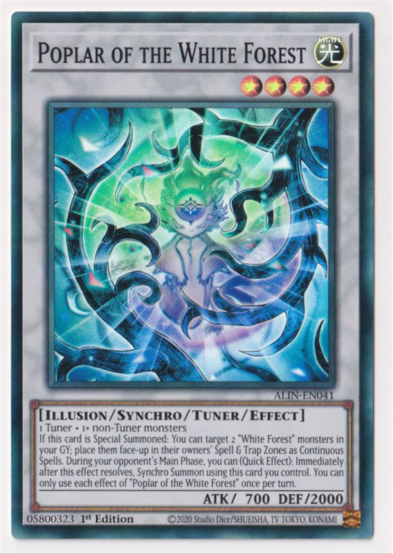 Poplar of the White Forest (Super Rare) : ALIN-EN041 - Yu-Gi-Oh! Single Card Poplar of the White Forest (Super Rare) : ALIN-EN041 - Yu-Gi-Oh! Single Card