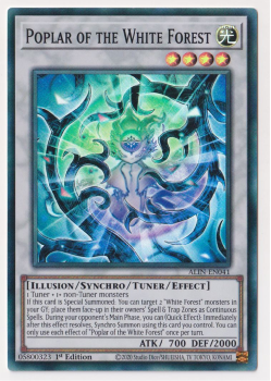Poplar of the White Forest (Super Rare) single card from Yu-Gi-Oh!