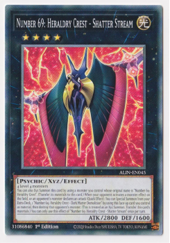 Number 69: Heraldry Crest - Shatter Stream (Common) single card from Yu-Gi-Oh!