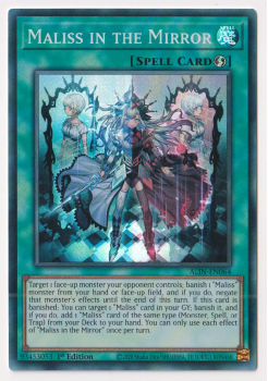 Maliss in the Mirror (Super Rare) single card from Yu-Gi-Oh!