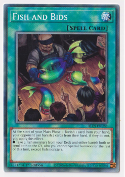 Fish and Bids (Common) single card from Yu-Gi-Oh!
