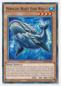 Heraldic Beast Stad Whale (Common) single card from Yu-Gi-Oh!