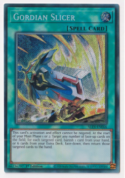 Gordian Slicer (Secret Rare) single card from Yu-Gi-Oh!