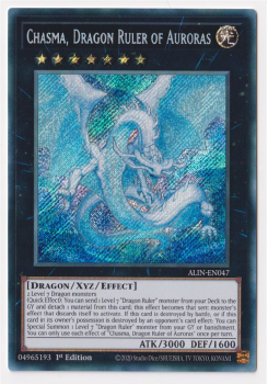 Chasma, Dragon Ruler of Auroras (Secret Rare) single card from Yu-Gi-Oh!