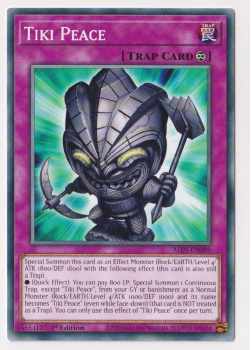 Tiki Peace (Common) single card from Yu-Gi-Oh!