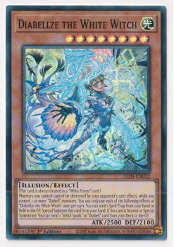 Diabellze the White Witch (Super Rare) single card from Yu-Gi-Oh!
