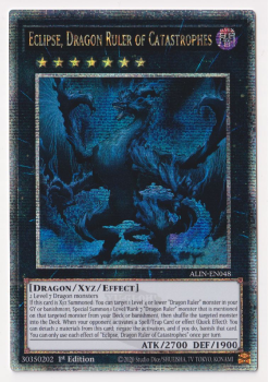 Eclipse, Dragon Ruler of Catastrophes (Quarter Century Secret Rare) single card from Yu-Gi-Oh!