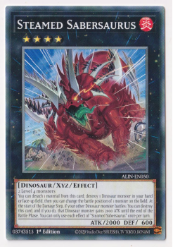 Steamed Sabersaurus (Common) single card from Yu-Gi-Oh!