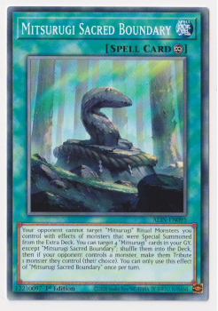 Mitsurugi Sacred Boundary (Common) single card from Yu-Gi-Oh!