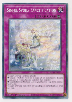 Sinful Spoils Sanctification (Common) single card from Yu-Gi-Oh!