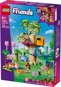 LEGO&reg; Friends Cat Birthday Party & Tree House (42666)