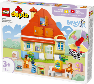 LEGO&reg; DUPLO Bluey: Bluey&rsquo;s Family House with Memory Game (10459)