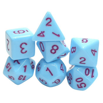 Legend Dice Dice Set : 16mm Opaque Blue Jay