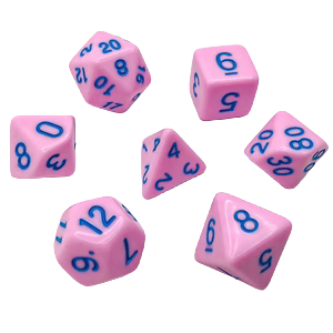 Legend Dice Dice Set : 16mm Opaque Icecream