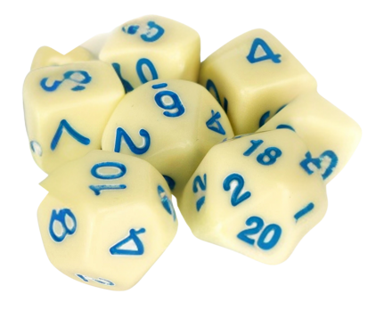 Legend Dice Dice Set : 16mm Opaque Robin