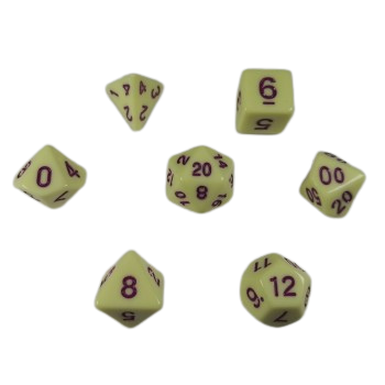 Legend Dice Dice Set : 16mm Opaque Rose