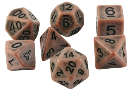 Legend Dice Dice Set : 16mm Ancient Copper