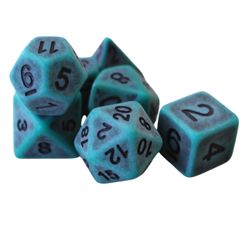 Legend Dice Dice Set : 16mm Ancient Peacock
