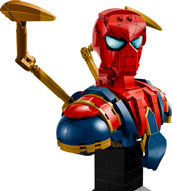 LEGO Marvel Iron Spider-Man Bust 76326 Chaos Cards