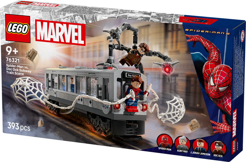 LEGO Marvel Spider-Man Doc Ock Subway Train Scene 76321