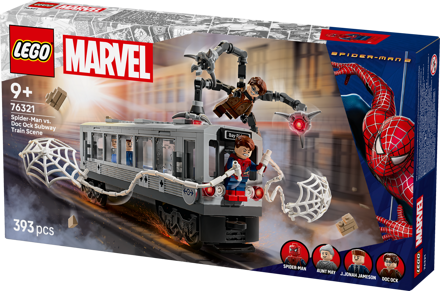 LEGO&reg; Marvel Spider-Man vs. Doc Ock Subway Train Scene (76321)