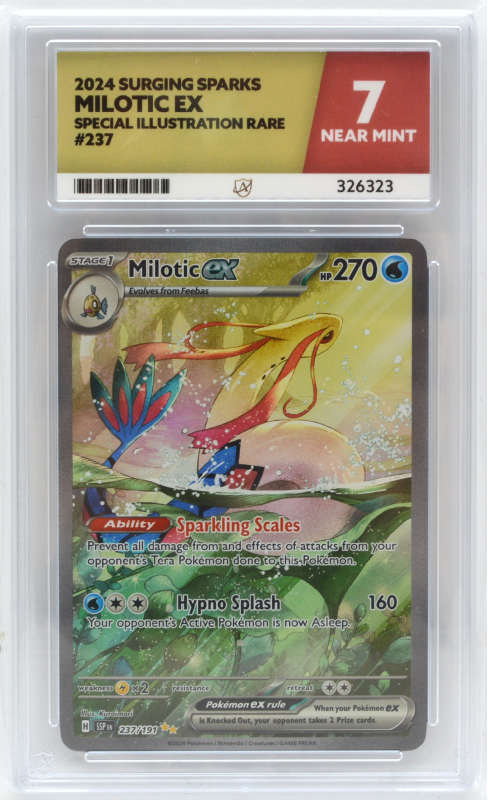 Milotic EX (SPECIAL ILLUSTRATION RARE) : 237/191 SURGING SPARKS - ACE GRADING Graded Card - 7 NEAR MINT Milotic EX (SPECIAL ILLUSTRATION RARE) : 237/191 SURGING SPARKS - ACE GRADING Graded Card - 7 NEAR MINT