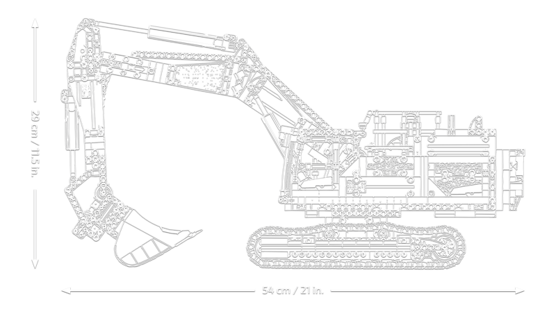 LEGO® Technic Volvo EC500 Hybrid Excavator (42215) - Image 8