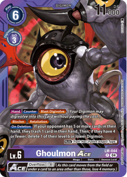 Ghoulmon ACE single card from Digimon