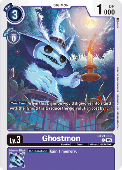 Ghostmon single card from Digimon