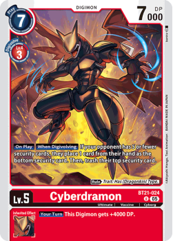 Cyberdramon single card from Digimon