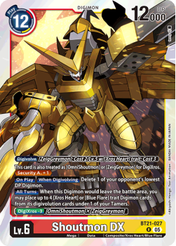 Shoutmon DX single card from Digimon