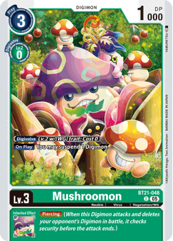 Mushroomon single card from Digimon