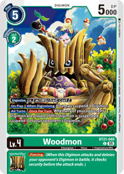 Woodmon single card from Digimon