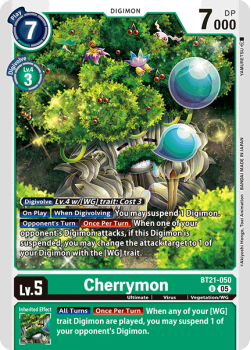 Cherrymon single card from Digimon