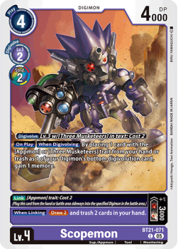 Scopemon single card from Digimon