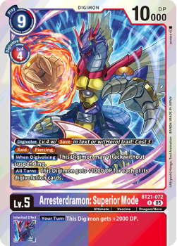 Arresterdramon: Superior Mode single card from Digimon